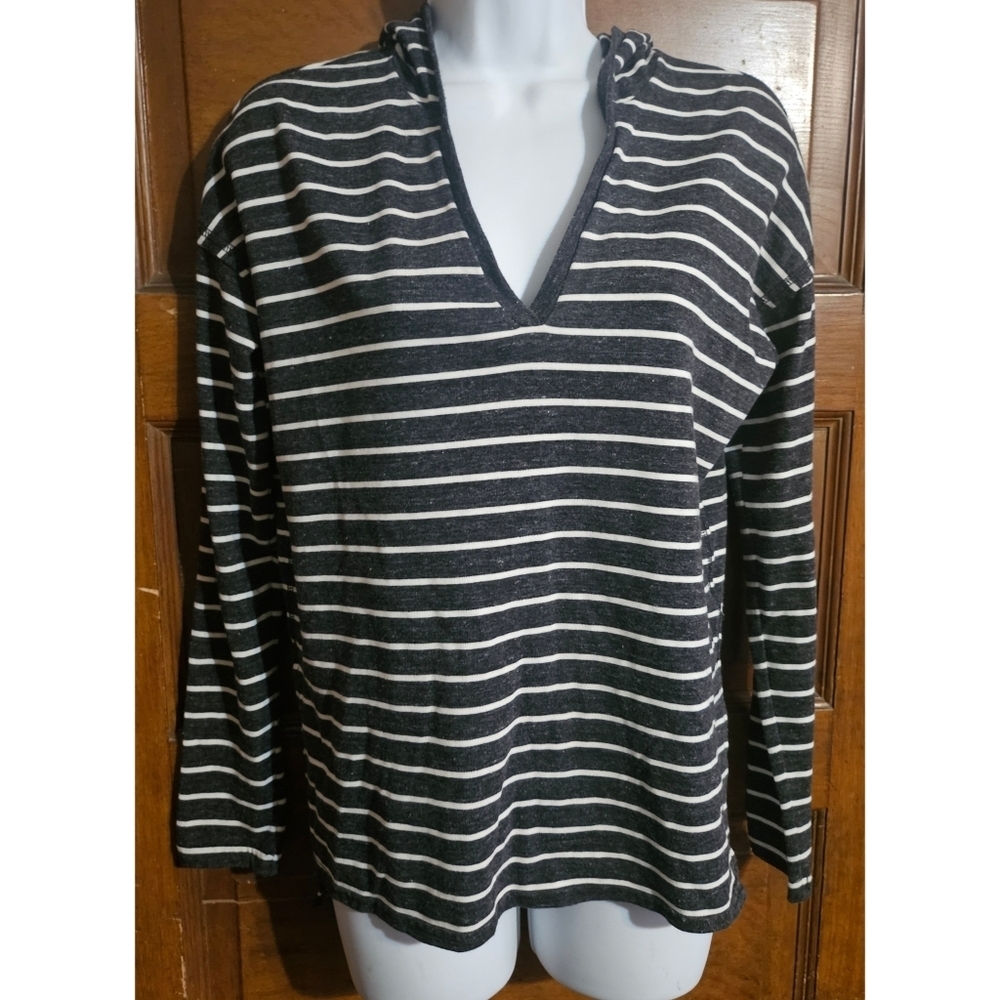 American Eagle Outfitters Striped Hooded Top